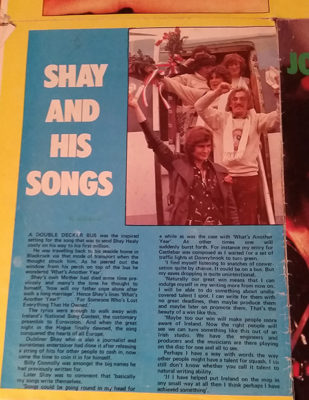 Original Johnny Logan Poster from 1980 as from my treasure trove box of goodies