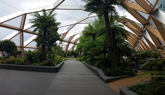 Crossrail Roof Garden Canary Wharf - nessymon.com