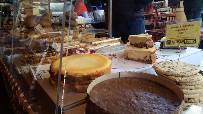Cakes at Borough market