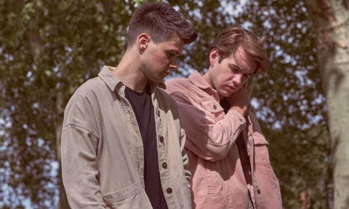 Richie and Eoghan from Hawke The Band - promo shot outdoors