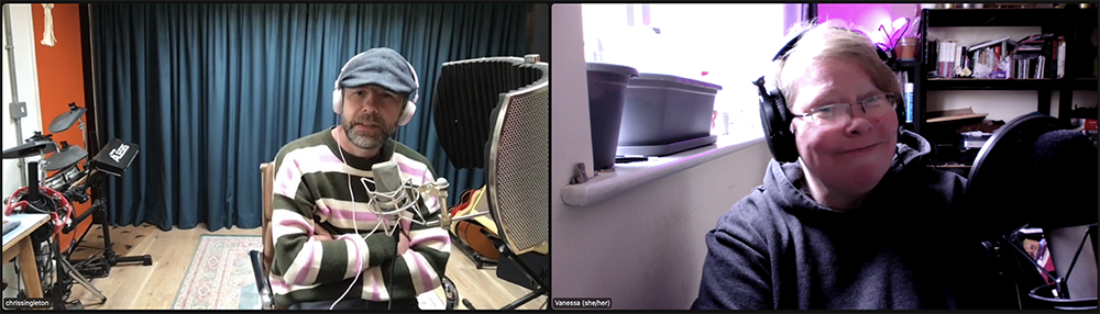 Chris from Five Grand Stereo Chats to Nessy on Zoom